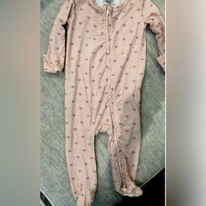 Caden lane heart footie pajama!